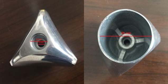 Configuración de la superficie de las piezas de zinc