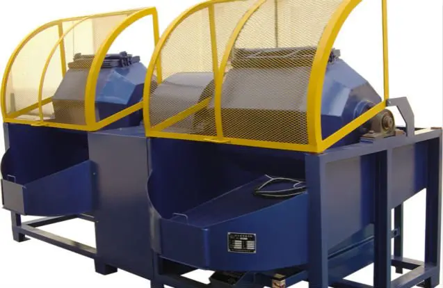 Double-barrel-tumbling-machine