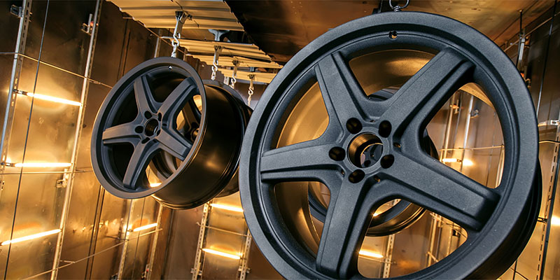 powder coating wheel background