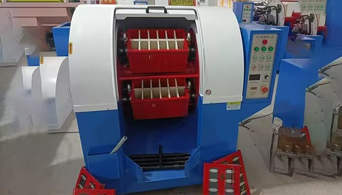Centrifugal barrel machine with removable dividers