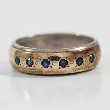 Jewelry parts before and after polishing - Before