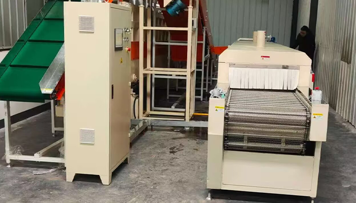 LTG6500 linear vibratory system for high volume cleaning rust removal and pre plating surface preparation